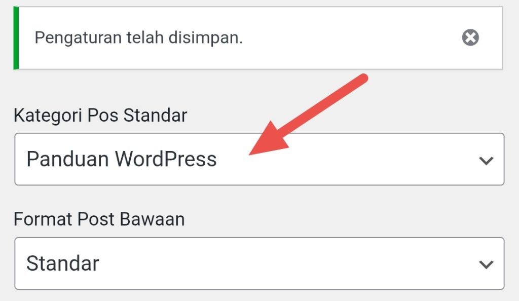 Kategori Default WordPress