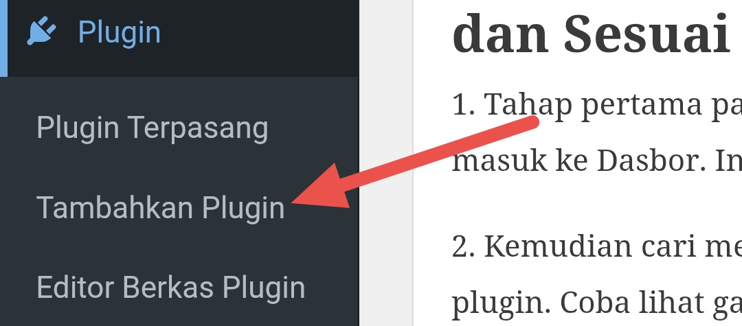Tambahkan plugin