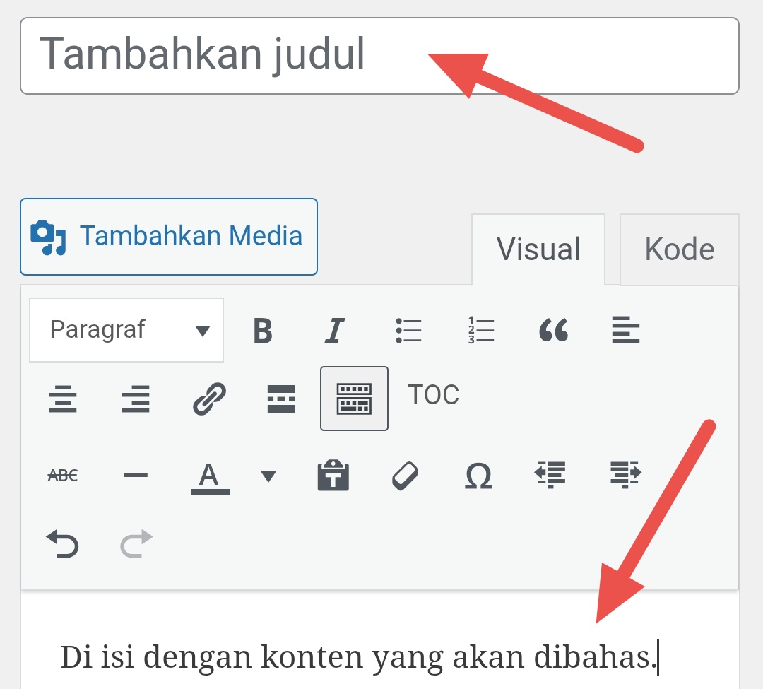 Judul postingan