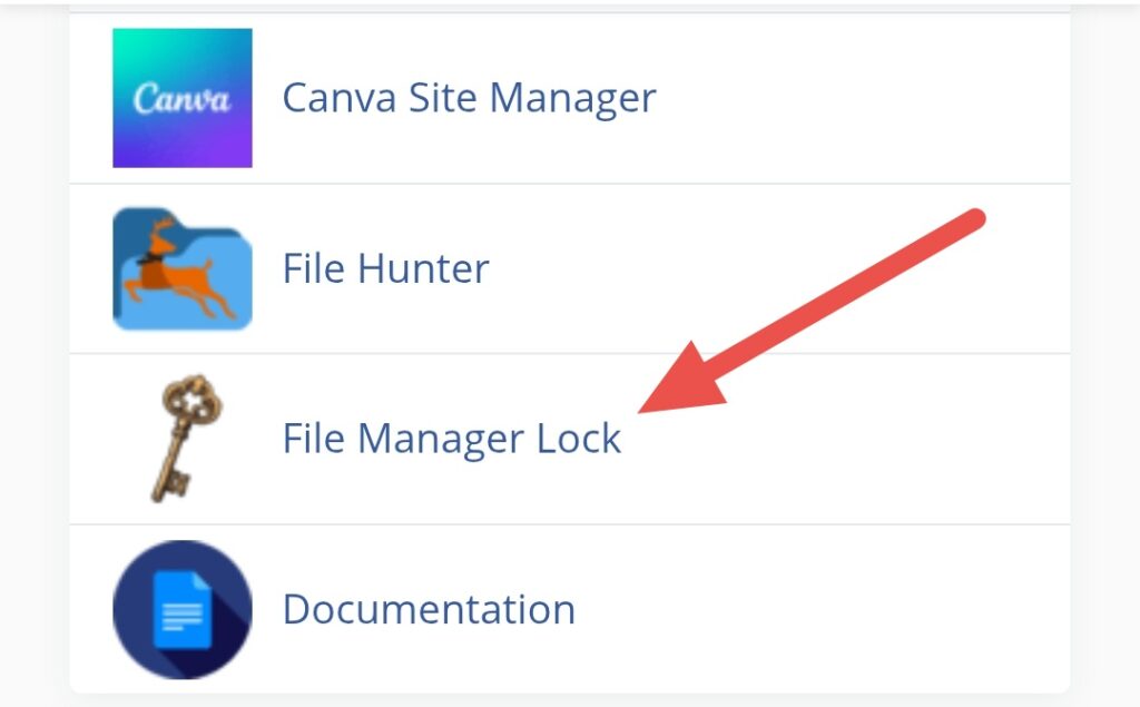 File Manager Lock