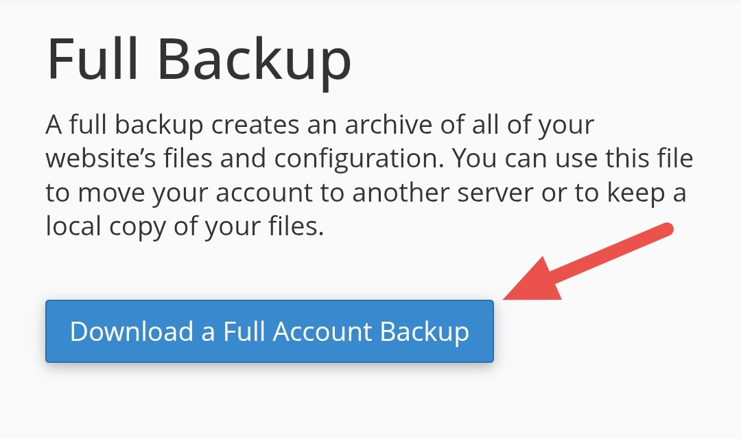 Download file backup