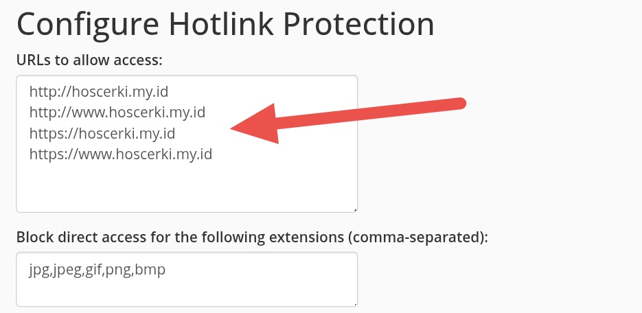Domain Hotlink Protection