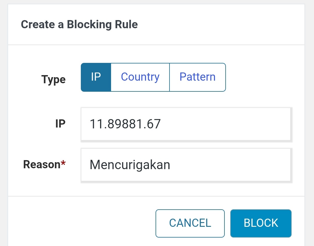 Blocking