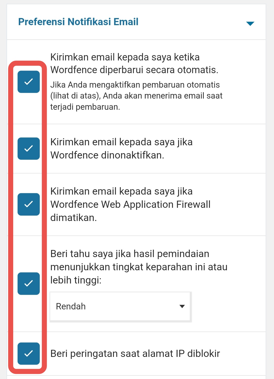 Notifikasi email