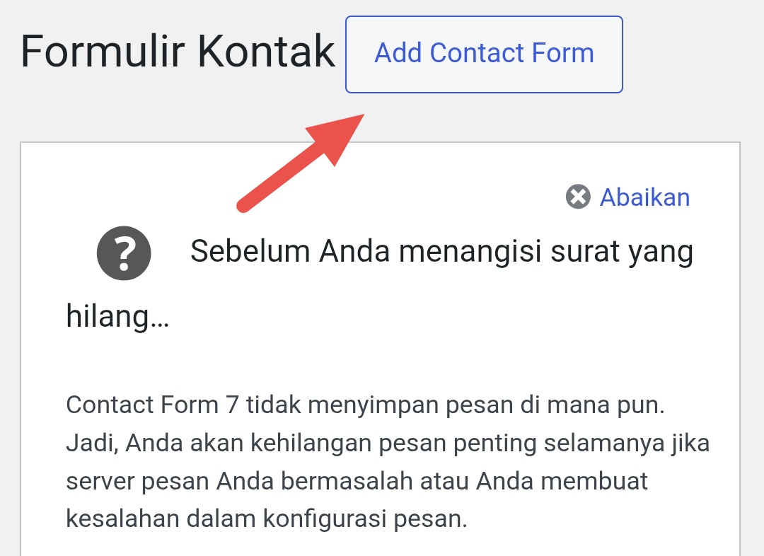 Add Contact Form